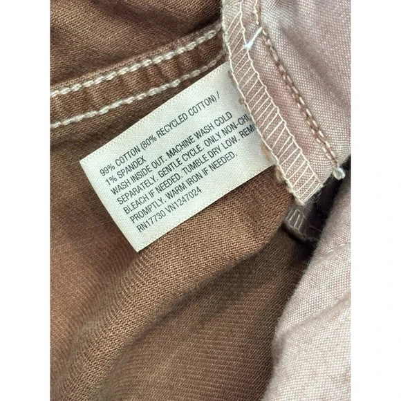 Wild Fable Mid Rise Utility Cargo Shorts Brown Low Stretch Women's Large NWT - Picture 6 of 9